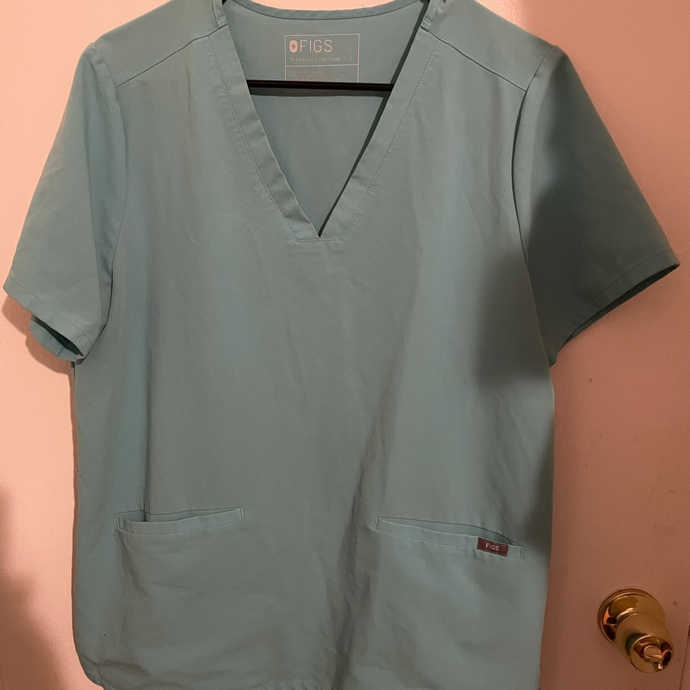 Figs Scrub Set - Neon Blue